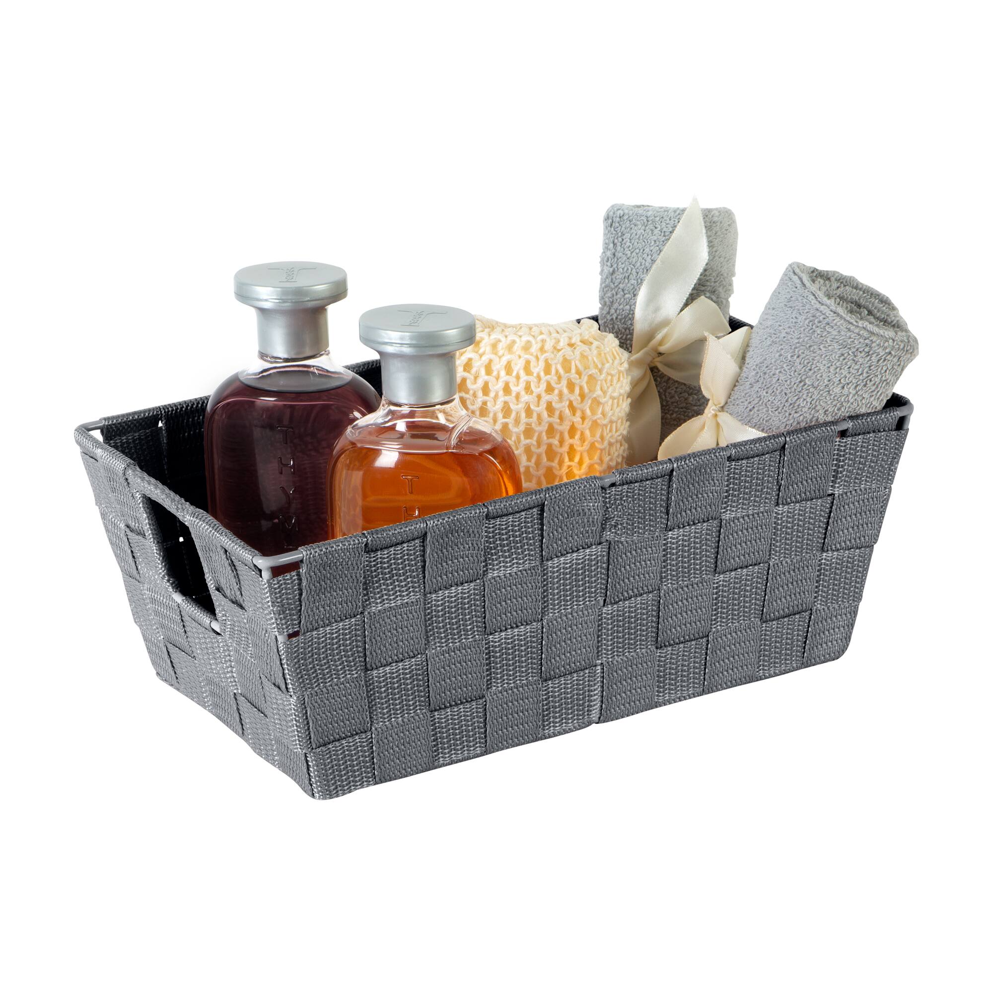 Simplify Small Woven Storage Shelf Bin
